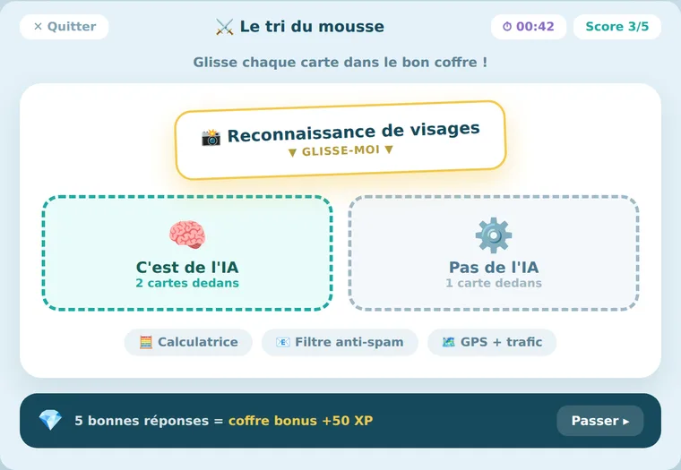Écran mini-jeu du mode aventure
