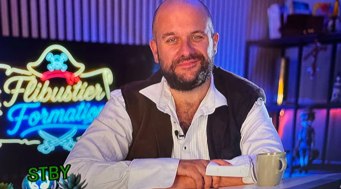 Vincent en studio de tournage